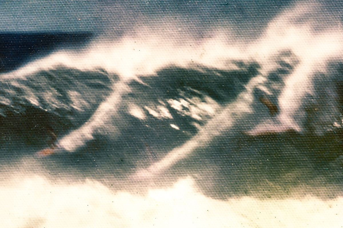 James MacLaren (to the right) at Waimea Bay, Hawaii, in the early 1970’s, spinning out in free-fall during a take-off attempt, not too many seconds before taking a bounce off the lava-rock bottom in some fairly deep water. James MacLaren (to the right) at Waimea Bay, Hawaii, in the early 1970’s, spinning out in free-fall during a take-off attempt, not too many seconds before taking a bounce off the lava-rock bottom in some fairly deep water.